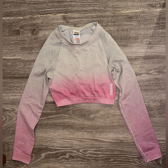 Gymshark pink-grey ombré workout set size small - Picture 2 of 3